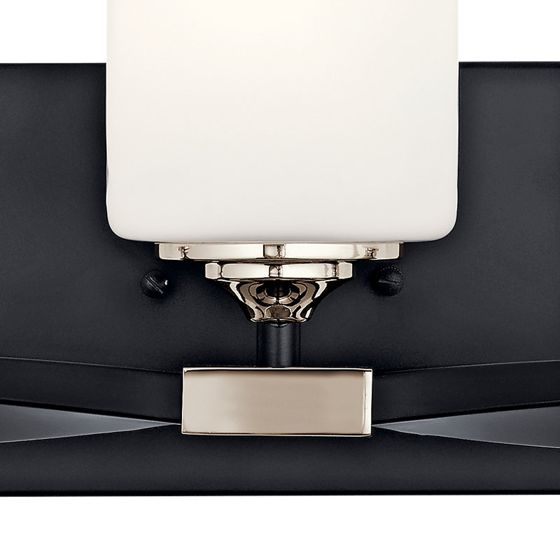 Lecompton 3 - Light Dimmable Vanity Light, Black
