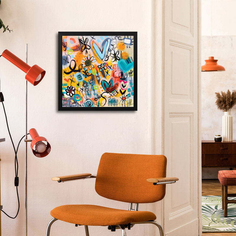 Affiches de qualité supérieure immersées dans l’optimisme, H 16 po x l 16 po