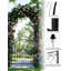 Arche de jardin avec barrière et treillis, tonnelles en métal pour roses grimpantes, toile de fond de mariage pour la cour, patio