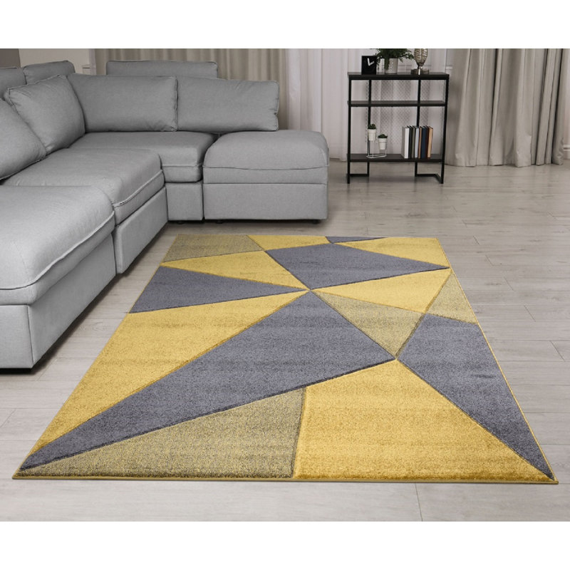 Kaydence Geometric Area Rug, Rectangle 120 x 170cm