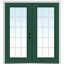 Portes d'entrée intérieures pré-montées en fibre de verre apprêtée avec grilles internes-45711192-45711184-45711185