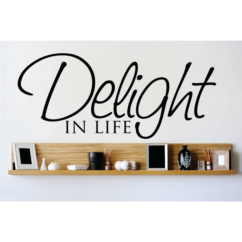 Text & Numbers Wall Decal, Black, 12" H x 30" W x 0.16" D