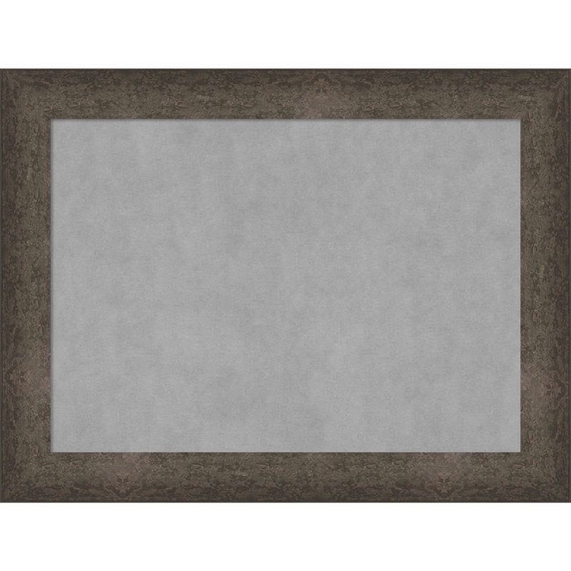 Tableau magnétique encadré bronze tacheté clair, H 25 po x l 33 po
