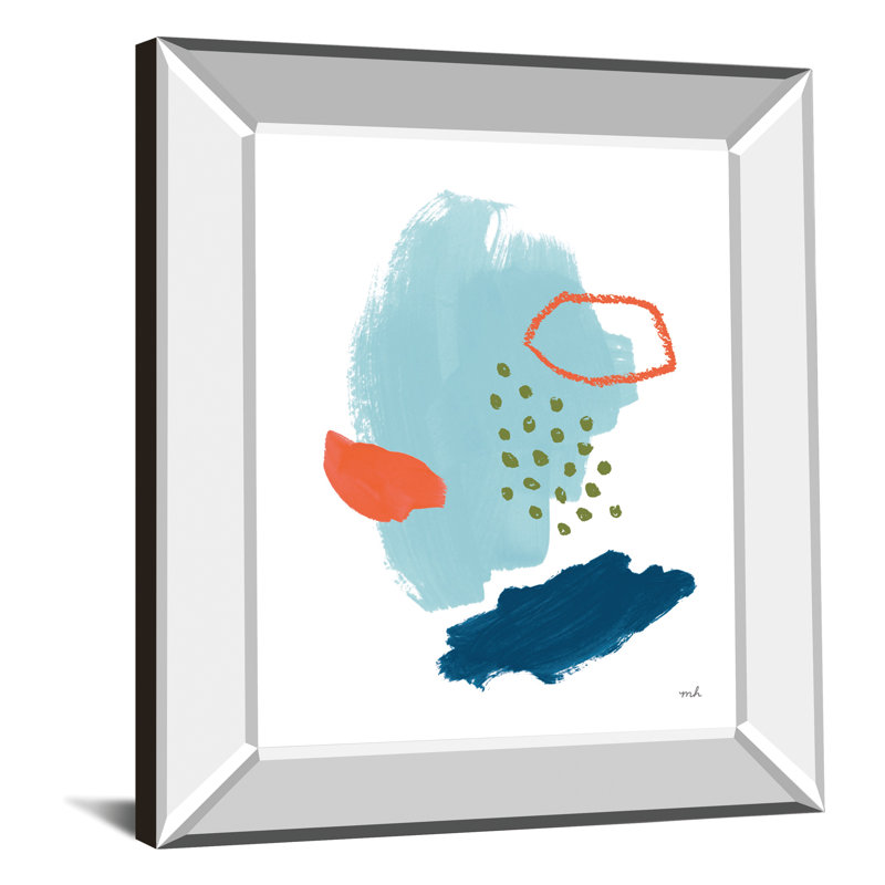 Art mural Optimist Brushstrokes - 22 po x 26 po - Cadre en miroir