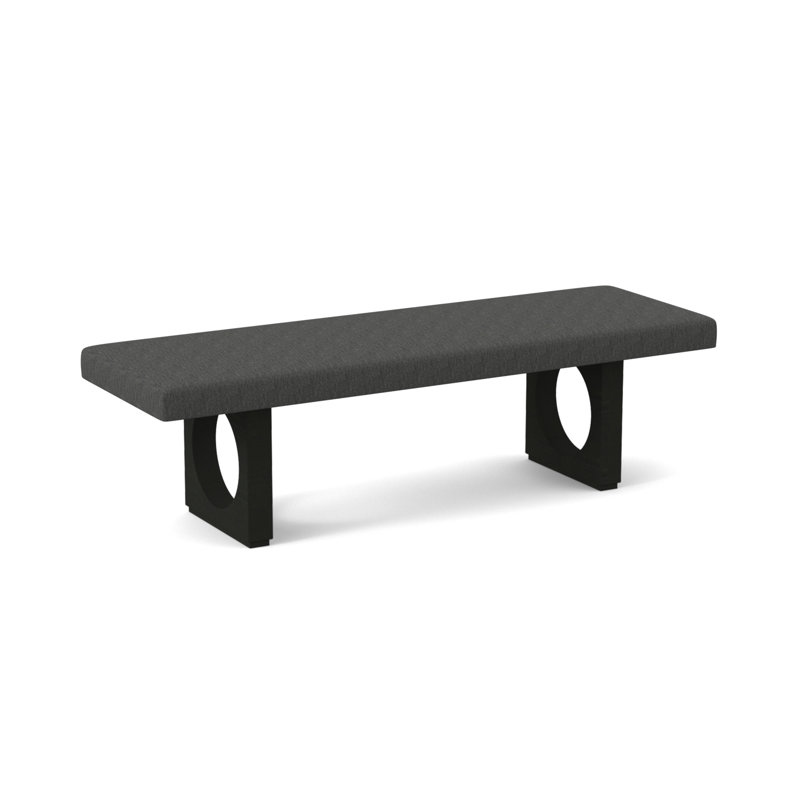 Void Upholstered Bench, Espresso, Edworth Ocean