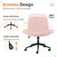 Chaise de bureau, dossier, chaise de bureau sans accoudoirs, pivot réglable-745680456