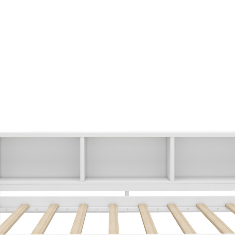 Lit de jour avec couchette, Lit simple, Blanc