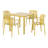4-Person Outdoor Square Dining Set-2142050900