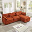 Canapé modulaire modulaire en chenille avec repose-pieds-355926460-355926462