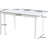 Extendable Square Table In Antique White For Living Area, Metal Leg Support, 71.37" W X 31.5" D 29.5" H, Material Stability Modern Dining With Shape And Legs, Top, Room Use