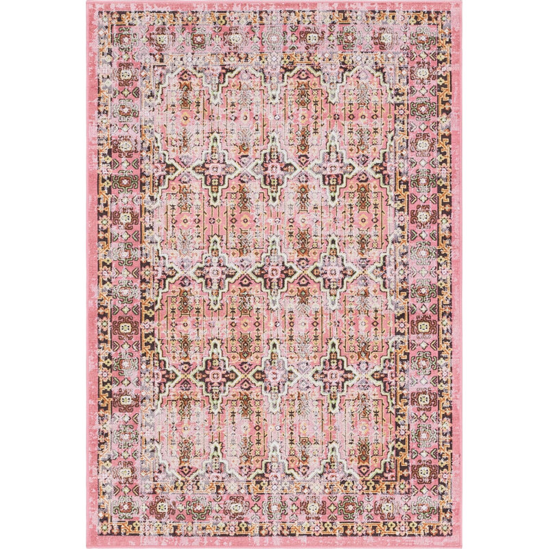 Geometric Indoor Rug, Rectangle 4'1" x 6'1"