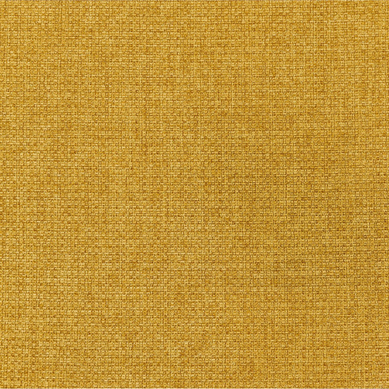 Banc d'appoint rembourré en tissu Delsur, Jaune moutarde