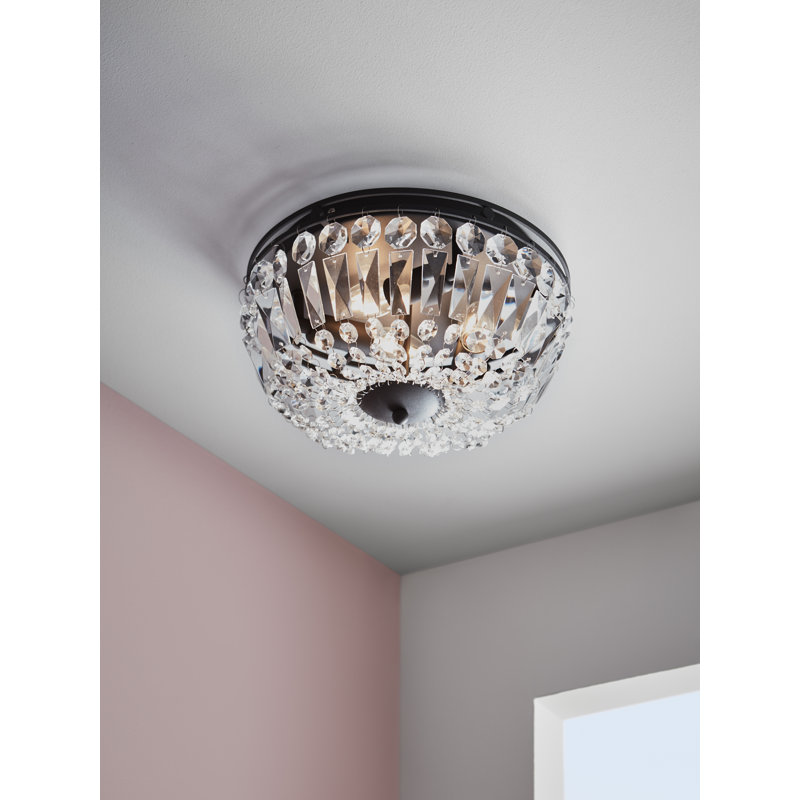 Rock Glass Flush Mount