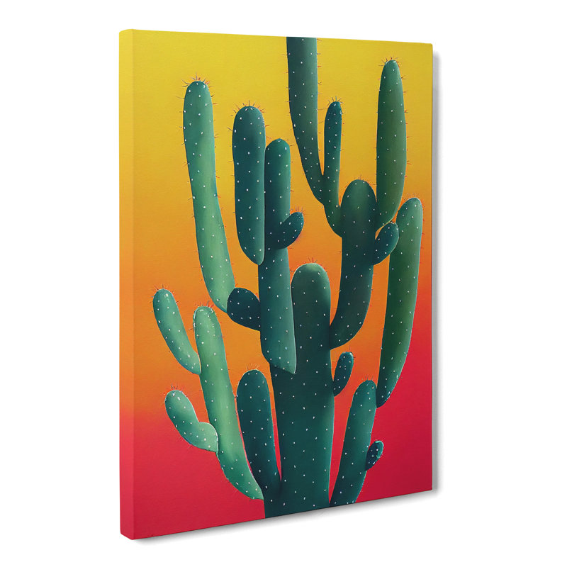 Colourful Cactus Cacti Vol.1 - Wrapped Canvas, 60cm H x 40cm W x 3cm D