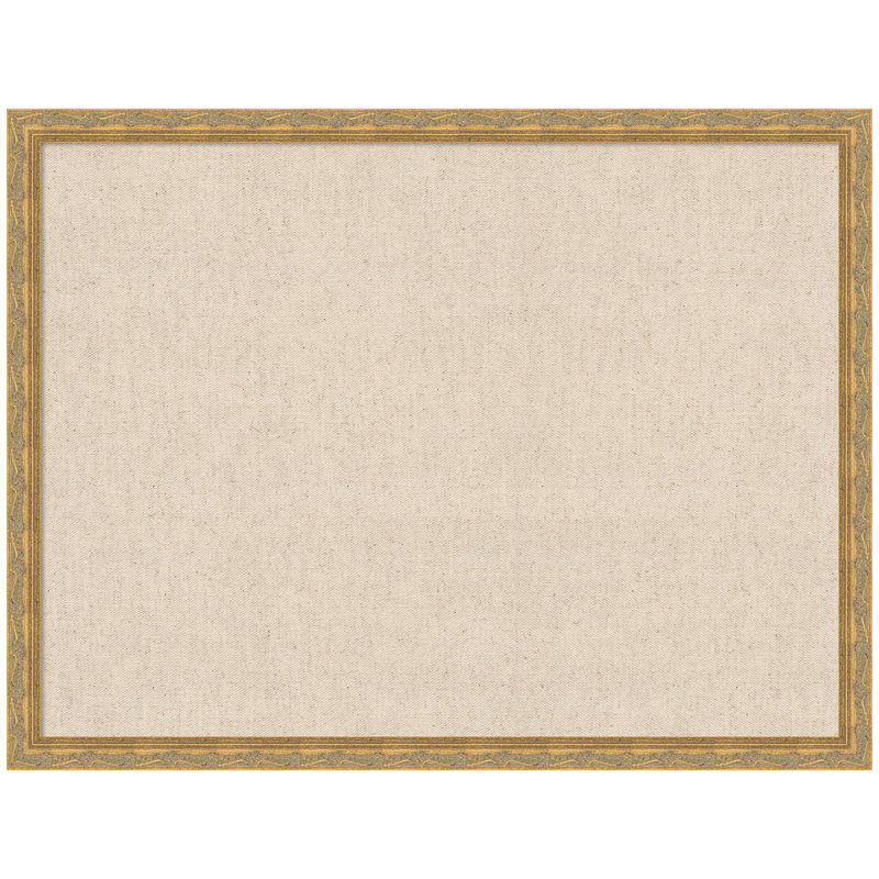 Tableau d'affichage traditionnel en tissu à cadre neutre en tissu à cadre neutre Kate et Laurel, 42" H x 18" W