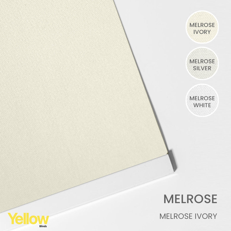 Adjustable Vertical Sliding Panel Track Blinds, Melrose Ivory