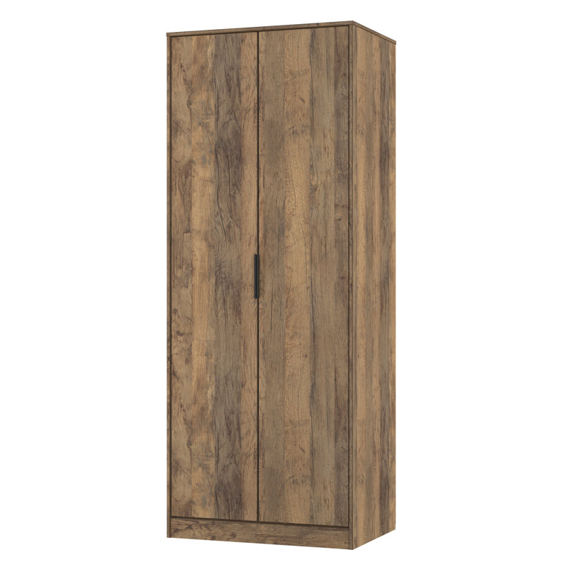Bibek Manufactured Wood Wardrobe, Vintage Oak