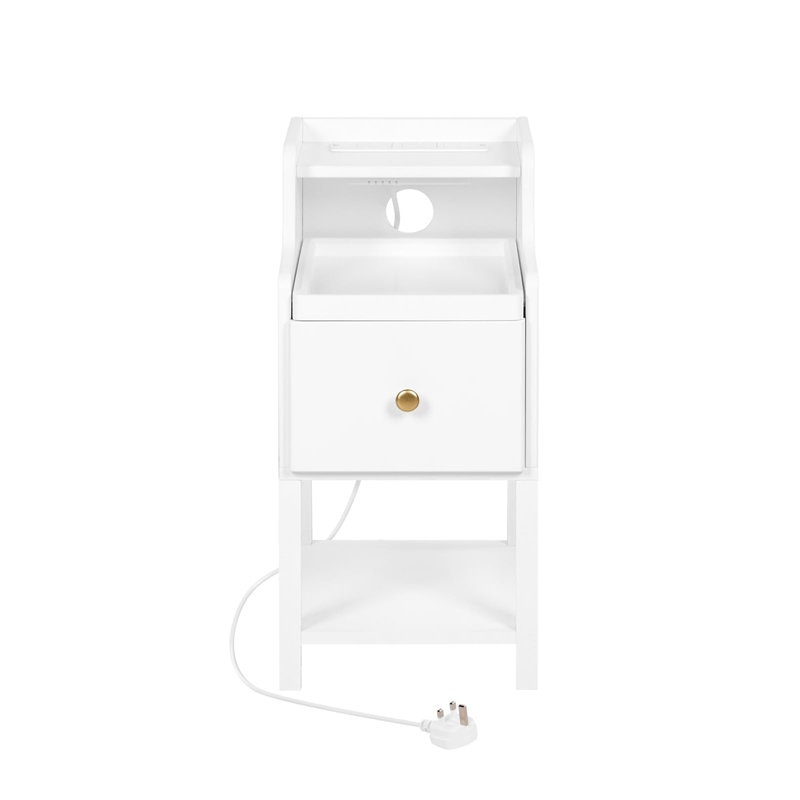 Romarion 30cm W Manufactured Wood Bedside Table