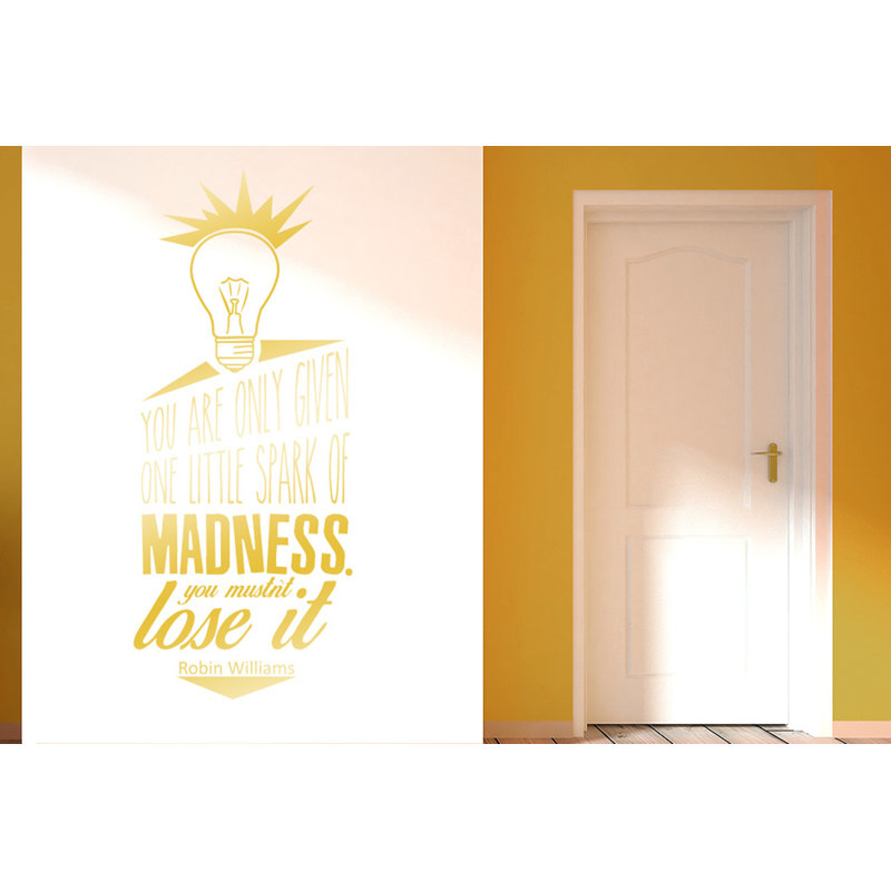 Wall Decal, Shiny Gold