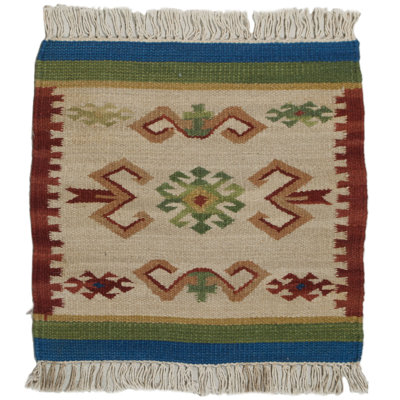 Kirkpatrick Square 40 cm x 40 cm Flatweave Kilim Indoor / Outdoor Area Rug