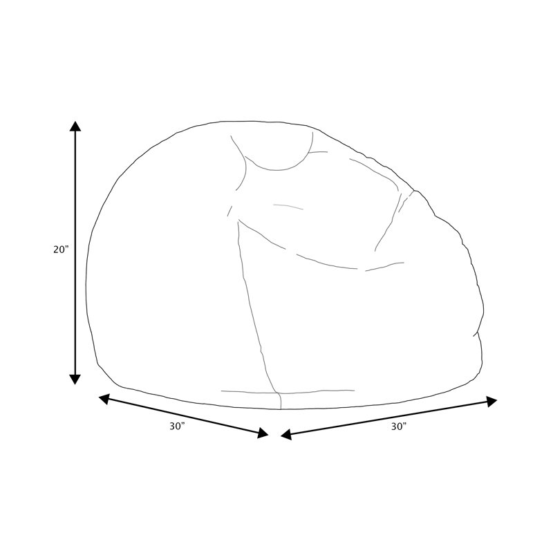 Large Outdoor Friendly Bean Bag Chair & Lounger, Atlantis