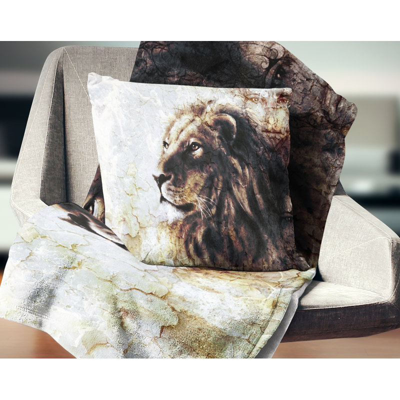 Coussin Mystic Face, 16 po x 1 po, Carré