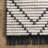 Nola Geometric Textured Shag Power Loom Performance Beige Rug-1120644094