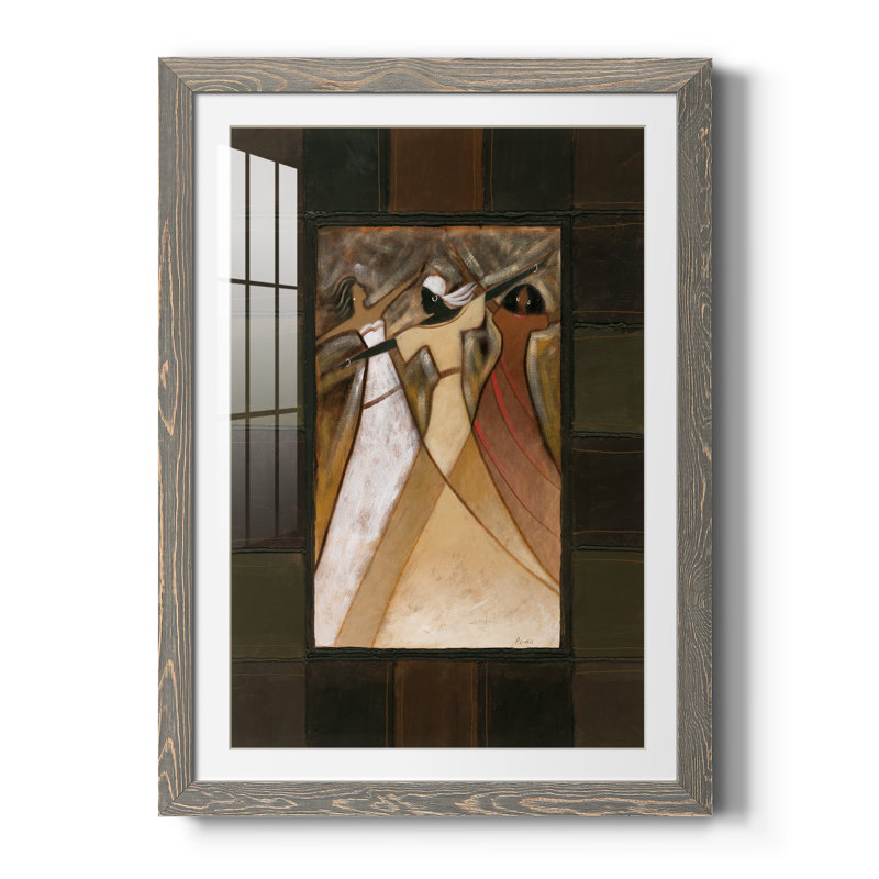 Divine Grace I - peinture encadrée, H 31,5 po x l 23,5 po x P 1,5 po, Cadre en papier gris