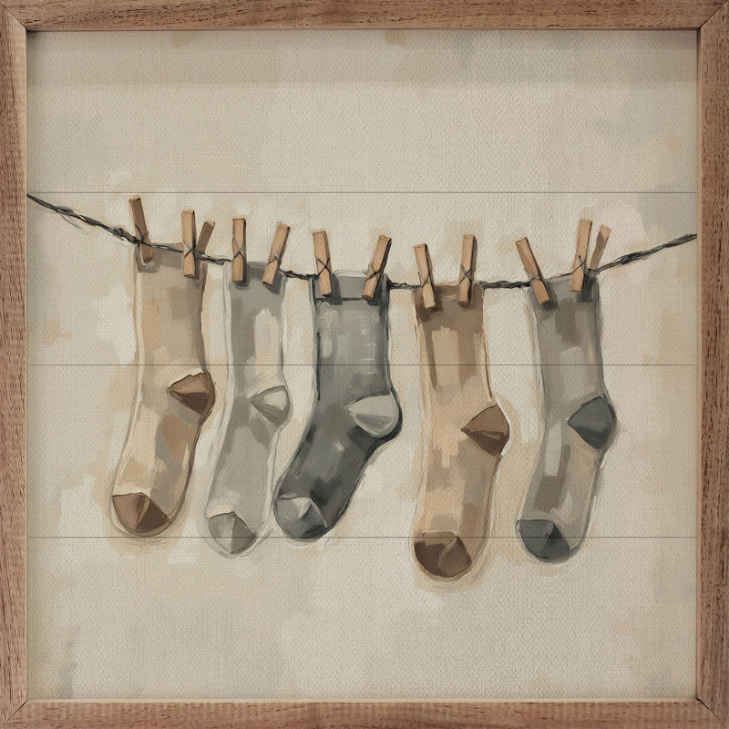 Chaussettes sur la ligne, H 4 po x l 4 po