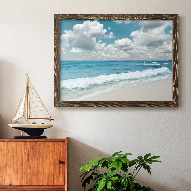 «Beach Bliss», reproduction sur toile, H 28 po x l 42 po x P 1,5 po, Noyer