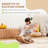4-in-1 Rocking Horse for Toddlers 2-5 Years, Baby Rocking Horse with Detachable Balance Board and Push Handle, Alpaca-Shaped Ride On Toy with 4 Smooth Wheels, for Baby  Brown