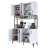 Modern Multi-Purpose Cabinet, White, 47.2 x 78.1 x 15.7 inches | 100% Melamine Coated E1 Quality Chipboard, Numerous Shelves, Wall-Mountable, Additional Storage | Elegant Design for Home or Office-1221110492