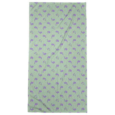 Serviette de bain katelyn elizabeth baleines