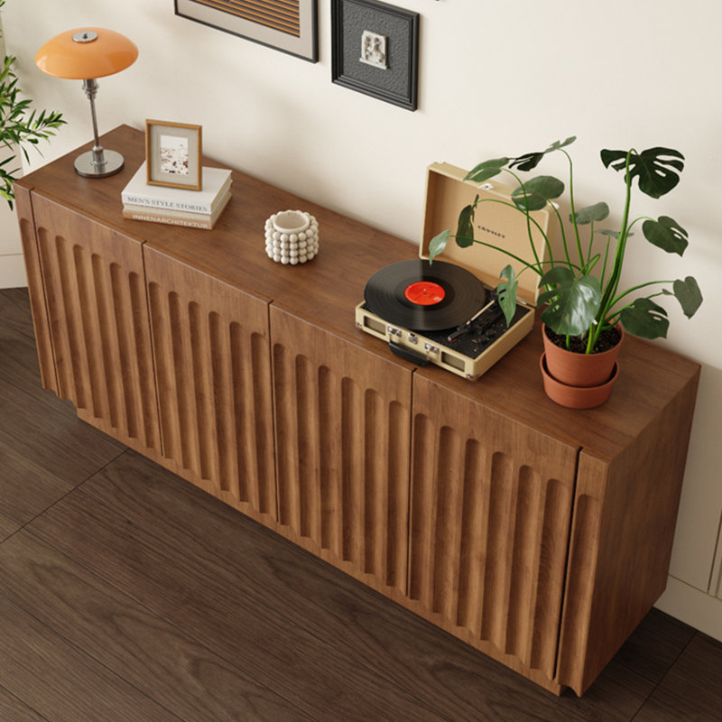 Buffet américain de style minimaliste rétro, H 33,4 po x l 70,8 po x P 15,7 po