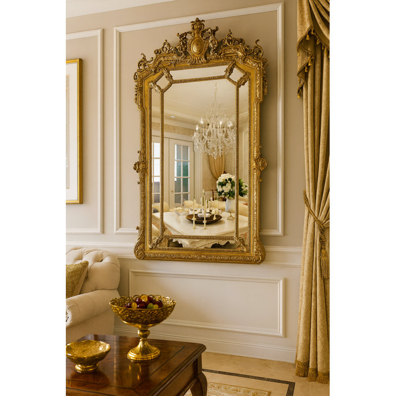 Infinity Ornate Solid Wood Accent Mirror