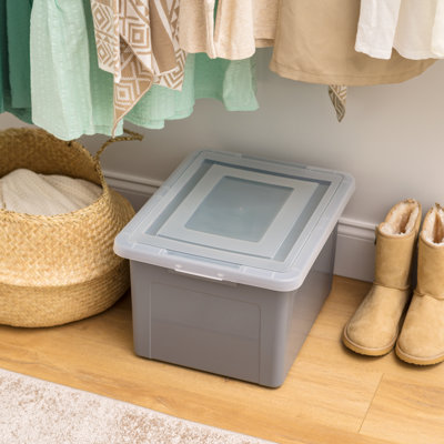 32 Qt Plastic Letter Sized File Box