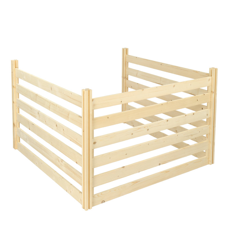 Écrans d'intimité pour clôture en bois d'extérieur, H 2,6 pi x l 4 pi x P 4 pi
