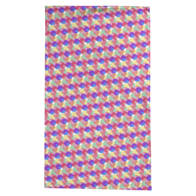 Nappe octogone Avicia, Mauve / Rouge