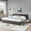 Lit très grand rembourré avec tête de lit et tiroir pour une chambre à coucher relaxante et élégante-1704259512