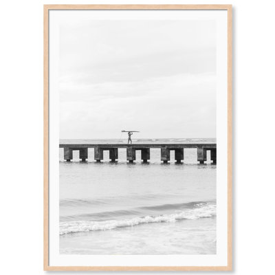 Walk The Line Print by Carly Tabak