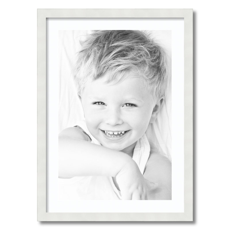 Cadre pour photo simple 16 po x 24 po en bois mat, Super blanc
