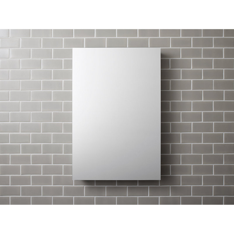 Catalan® Surface Mount Recessed 1 Door Medicine Cabinet with 3 Adjustable Shelves, 36.13" H x 24.13" W x 4.75" D