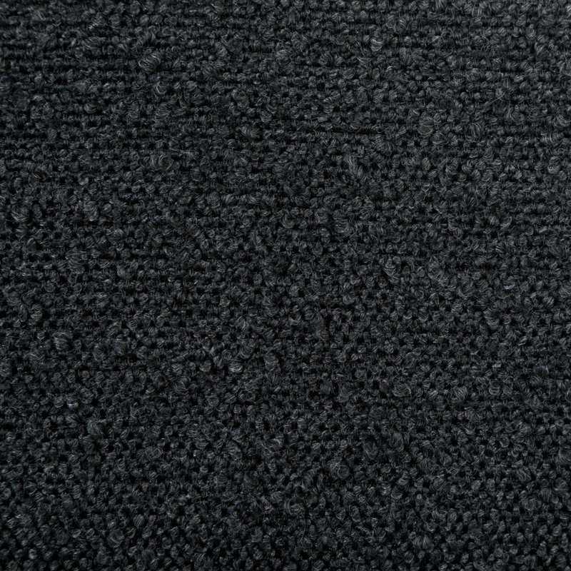 Chaise d'appoint rembourrée Boucle, Noir