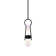 Ezra 1 - Light Black LED Single Pendant