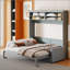 Grand lit escamotable mural avec canapé-823215250
