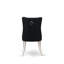 Chaises de salle à manger Dallas Parson - Ensemble de 2 chaises capitonnées en tissu de polyester capitonné noir-6824814