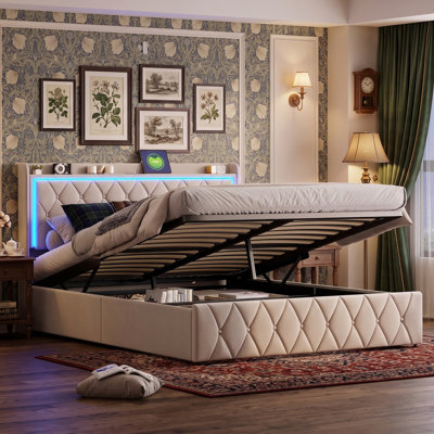 Lift Up Storage Bed Ottoman Bed