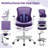 Kids 21.3'' Adjustable Height Desk Chair Activity Chair-1612481547