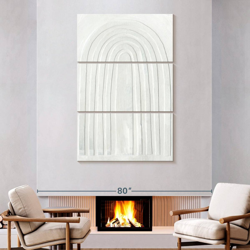 Avery Arcobaleno Bianco II, 74" H x 48" W