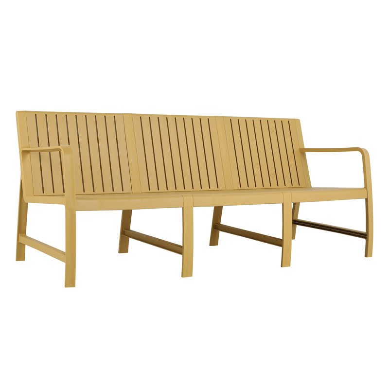 Banc de mobilier intérieur / extérieur, Jaune brique